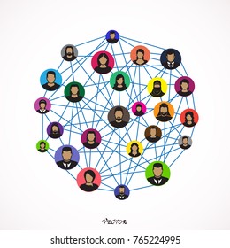 Social network internet chat community communication