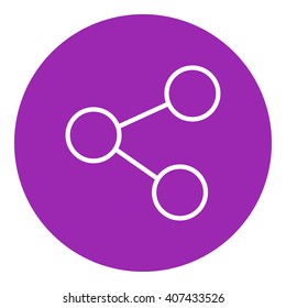 Social network line icon.