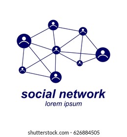 Social Network Logo Vector Template