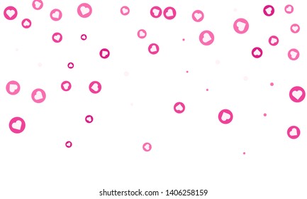Social Network marketing like and heart icon. Application social media background advertising. Vector banner