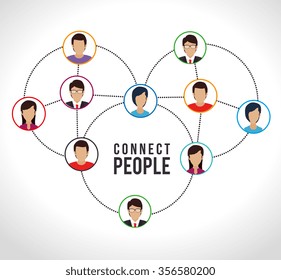 Social network and media graphic design, vector illustration eps10