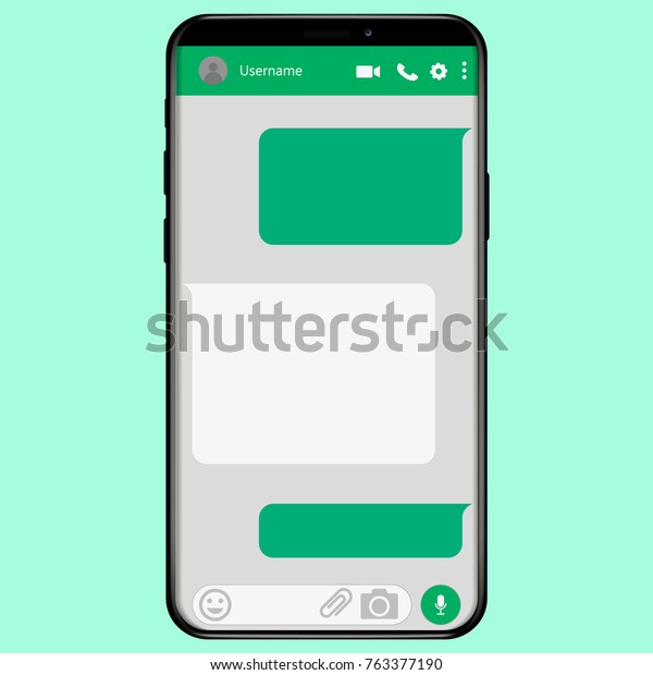 Whatsapp Social Network Messengerのコンセプトフレーム Whatsappのベクターイラスト 携帯電話のwhatsapp Iphone Xのwhatsapp のベクター画像素材 ロイヤリティフリー