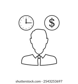 Social network notification icon line. Friends girl and boy silhouette Notifications on screen. Online icon. Vector illustration