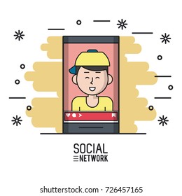 Social network on smartphone