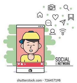 Social network on smartphone