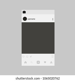 social network page. vector