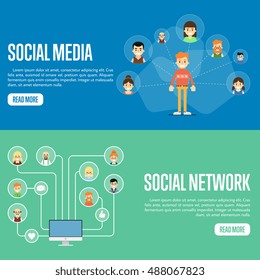 Social network people and social network collaboration map. Community of social network people.