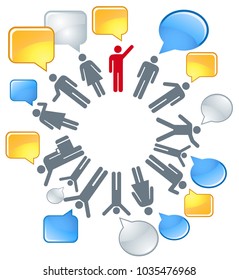 Social network, people connecting all over the world.