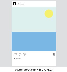 Social network photo frame