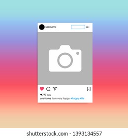 8,580 Instagram Photo Frame Images, Stock Photos & Vectors | Shutterstock