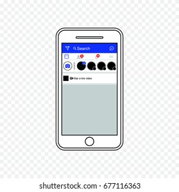Social network photo frame. vector illustration