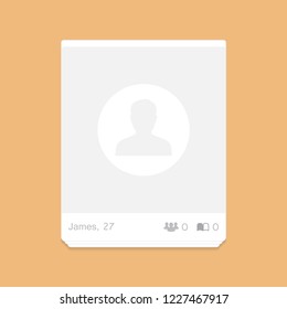 Social network post. Frame for your photo. Vector illustration. Social network post. Frame for your photo. Vector illustration.