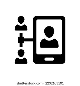 Symbol für soziale Netzwerkpräsenz (Vektorgrafik)
