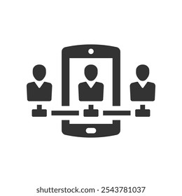 Ícone de presença de rede social, Gráficos Vetoriais