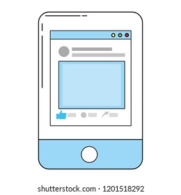 Social network profile on smartphone