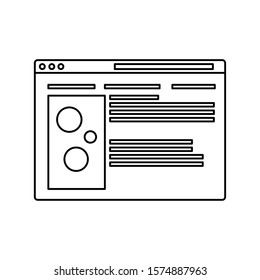social network profile on white background vector illustration design vector illustration  