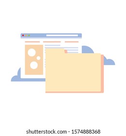 social network profile on white background vector illustration design vector illustration  