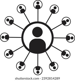 Social network scheme connecting multicultural people. Abstract social network world connect people icons relationship