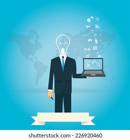 social network  service vector illustration for mobile and computer