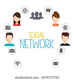 social network set icons