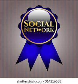 Social Network shiny ribbon