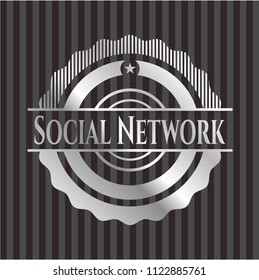 Social Network silvery badge