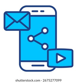 Coleção de Ícones de Vetor Simples da Rede Social