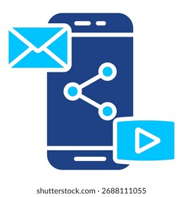 Coleção de Ícones de Vetor Simples da Rede Social