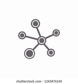 Social network single icon.