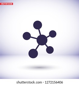 Social network single icon.