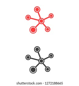 Social network single icon.