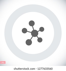 Social network single icon.
