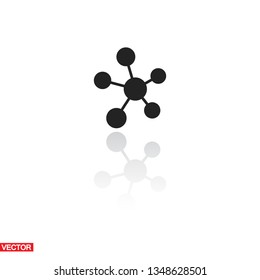 Social network single icon.