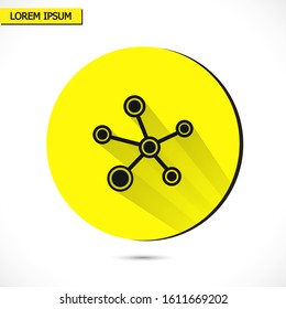 Social network single icon isolated on background. Social network single website design, Social network single app, logo, power user interface. Editable stroke. Eps 10 power
