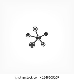 Social network single icon isolated on background. Social network single website design, Social network single app, logo, power user interface. Editable stroke. Eps 10 power