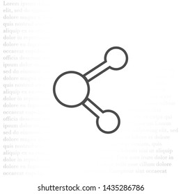 Social network single icon . Lorem Ipsum Illustration design