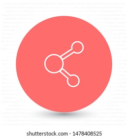 Social network single icon . Lorem Ipsum Illustration design
