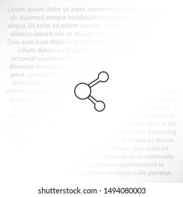 Social network single icon . Lorem Ipsum Illustration design