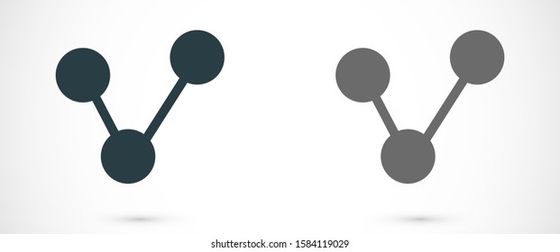 Social network single vector icon. Social network single vector icon Global technology or social.Social single vector icon Hub network connection isolated minimal
