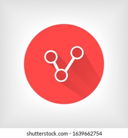 Social network single vector icon. Social network single vector icon Global technology or social.Social single vector icon Hub network connection isolated minimal