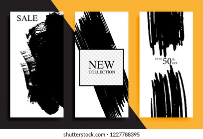 Social network stories templates.Social media banners for your design.