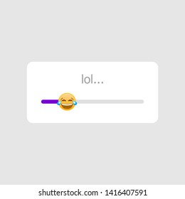 social network style quick poll in slider form