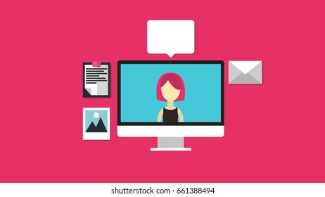 Social network and teamwork concept for web and info graphic. Communication Systems and Technologies.