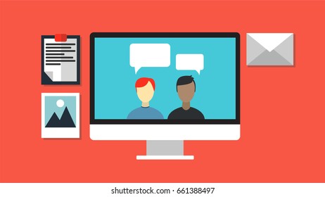 Social network and teamwork concept for web and info graphic. Communication Systems and Technologies.