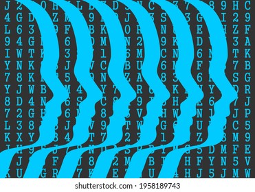 Social network technology concept. Internet human communication