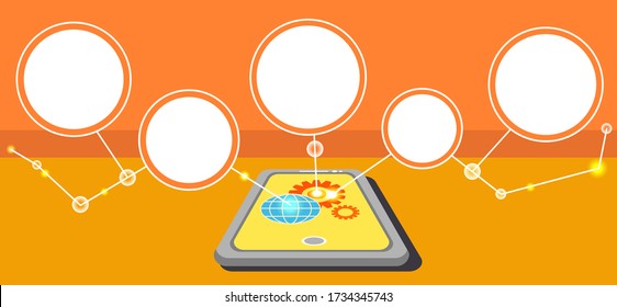 Social network and technology connecting design, e-Learning education