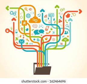 Social network tree