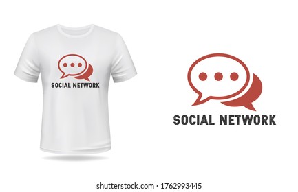 Plantilla de vectores de diseño de camisetas de redes sociales 