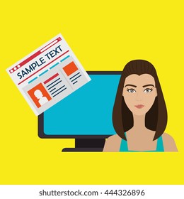 social network user design, vector illustration eps10 graphic 