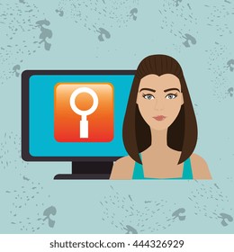 social network user design, vector illustration eps10 graphic 